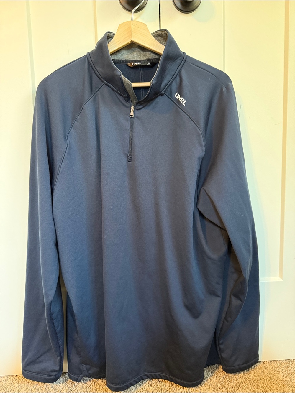 UNRL Men's Navy  Quarter-Zip
